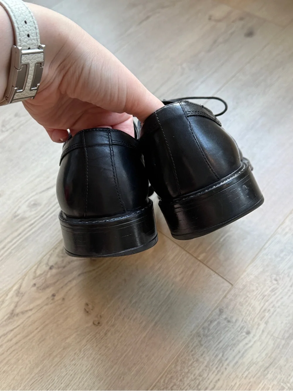 To Boot New York Adam Derrick leather apron toe derby shoes size 9